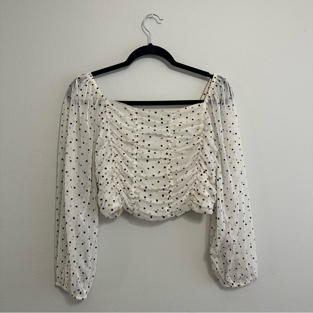 Bershka Polka Dot Top